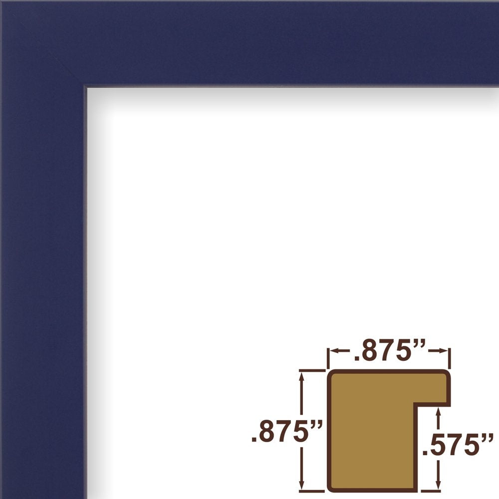 Craig Frames Confetti, Modern Blue Picture Frame, 24 X 24 Inch