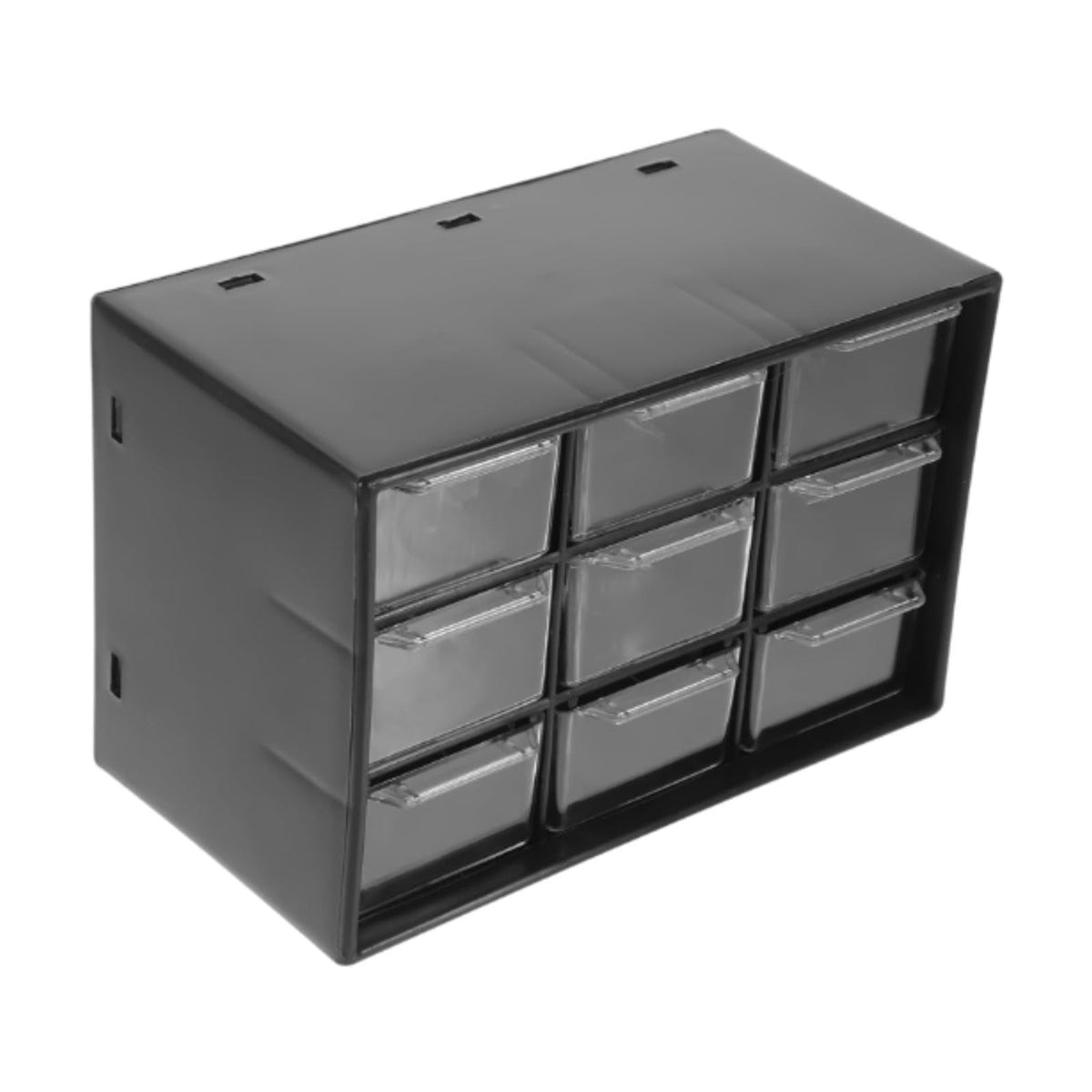 LOOM TREE Desktop Storage Box with 9 Clear Drawers for Small Parts 1:64 Model Car Home Black | Household Supplies & Cleaning | H