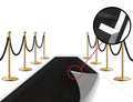 Red Carpet Floor Runner Hollywood Party Decoration Fabric 100 GSM (Black, 3x50 Feet)