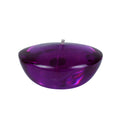 Zest Candle 6-Piece Folding Candles, 3-Inch, Clear Purple Gel