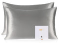 Zimasilk 100% Pure Mulberry Silk Pillowcase 2 Pack, Soft And Smooth,Both Sides Premium Grade 6A Silk,600 Thread Count,With Hidde