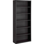 Lorell Fortress Series Charcoal Bookcase, 34.5" X 13" X 82"
