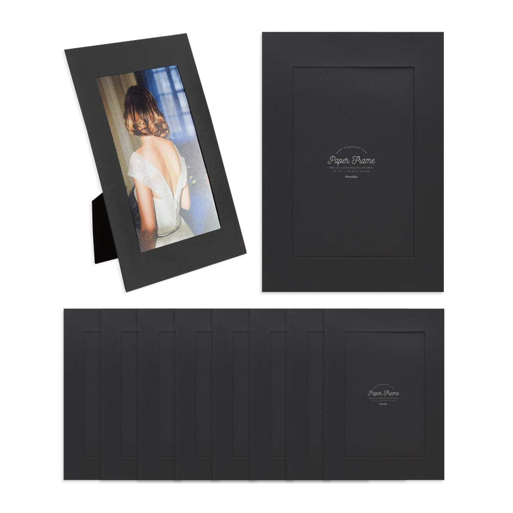 Monolike Standing Paper Photo Frame 4x6 Black 10p 4x6Inch size