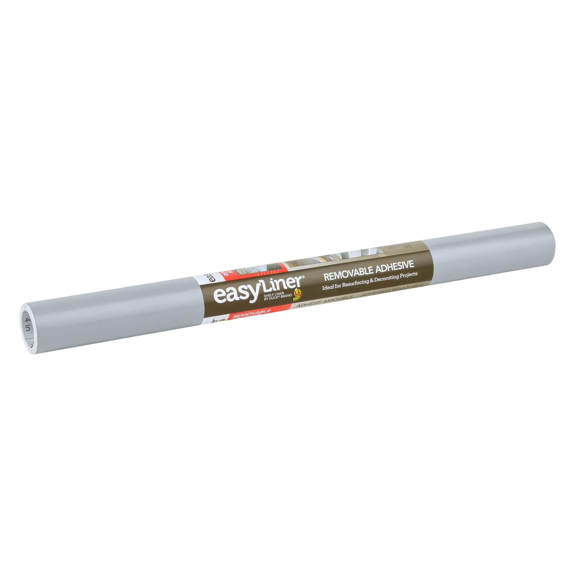 Duck Brand EasyLiner Removable Adhesive Shelf Liner: 20 in. x 15 ft. (Grey)