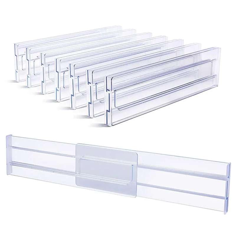 Adjustable Cabinet Organizers: Maximize Kitchen & Closet Space With 8Piece Drawer Dividers