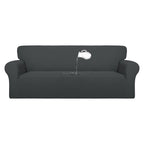 Purefit 100% Dual Waterproof Couch Cover Slipcovers For Couches And Sofas - Stretch Non Slip Fleece Sofa Covers Washable, Leakproof Furniture Protector For Kids, Pets, Dog (Sofa, Dark Gray)