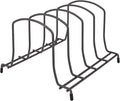 Spectrum Baking Sheet Organizer, Medium Industrial Gray Wire Rack for Kitchen Cabinet Holds Cookie Sheets, Baking Pans, Cutting 