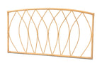 Baxton Studio Halia Modern Bohemian Brown Rattan Queen Size Wall-Mount Headboard