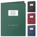 The Gallery Collection, 50 Count, Green, Tax Return Pocket Folders, Gold Foil With Customizable Labels, For Tax Professionals (9