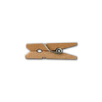 LWR CRAFTS Wooden Mini Clothespins 200 Per Pack 1' 2.5cm (Natural)