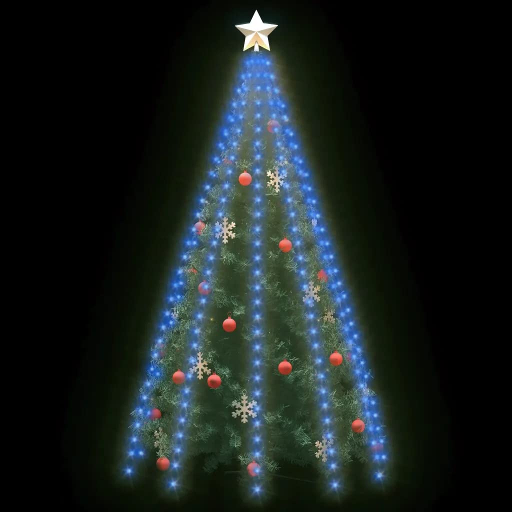 Vidaxl Christmas Tree Net Lights With 300 Leds Blue 118.1"