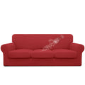 Easy-Going 100% Dual Waterproof Stretch Soft Couch Cover For Dogs, Sofa Slipcover For 3 Separate Cushion Couch Leakproof Furnitu