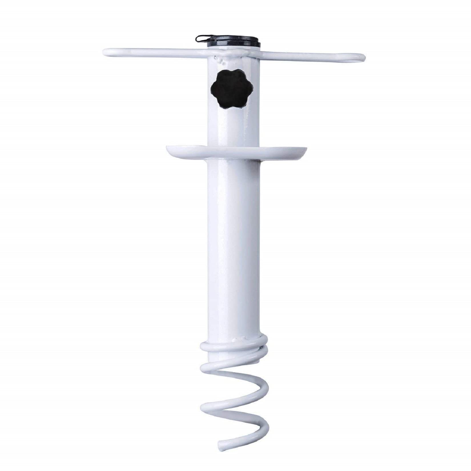 AMMSUN Beach Umbrella Sand Anchor Metal Heavy Duty Outdoor Umbrellas Base Ground Screw Auger with Carry Bag Universal & One Size