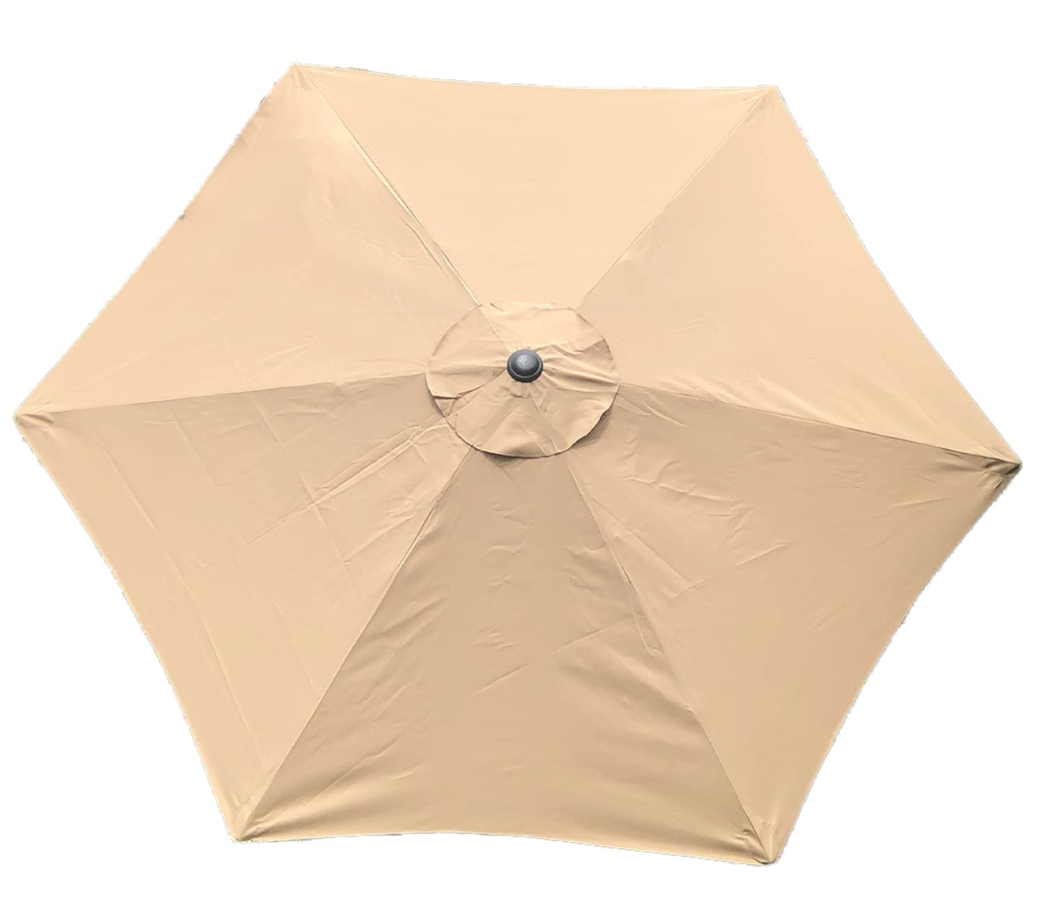 Bellrino Decor 10Ft 6 Ribs Replacement Light Coffee Strong And Thick Umbrella Canopy (Canopy Only) Light-106