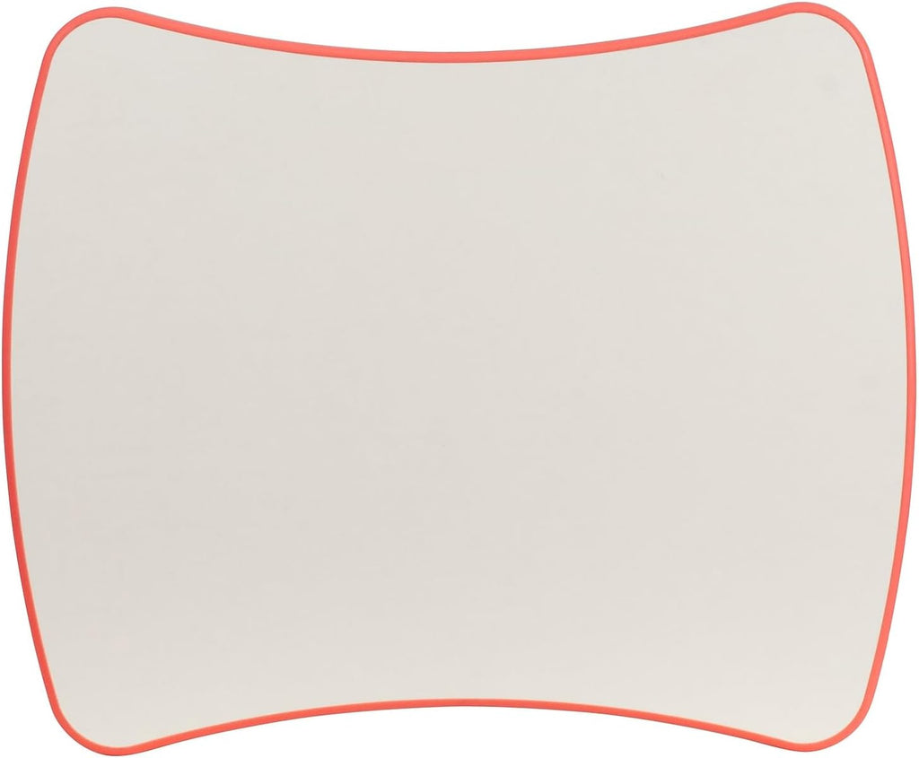 21.875W x 26.625L Rectangular Red Plastic Height Adjustable Activity Table with Grey Top