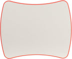 21.875W x 26.625L Rectangular Red Plastic Height Adjustable Activity Table with Grey Top