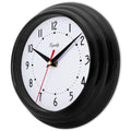 Equity by La Crosse Black 8 Inch Basics Quartz Wall Clock