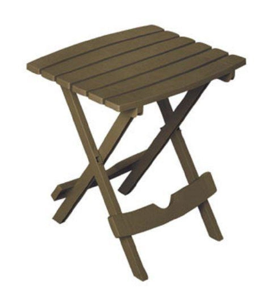 Adams Manufacturing 8500-09-3700 Plastic Quik-Fold® Side Table, Brown