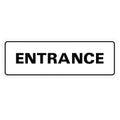 Standard Entrance Door/Wall Sign - White - Small