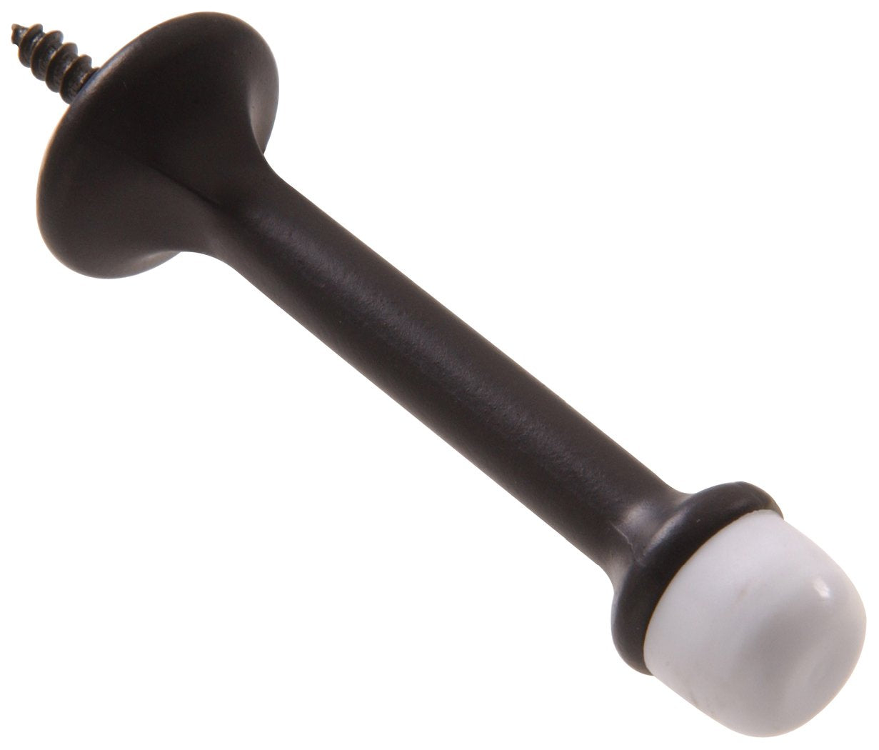 Hardware Essentials By Hillman 852935 Rigid Door Stop Oil Rubbed Bronze, White