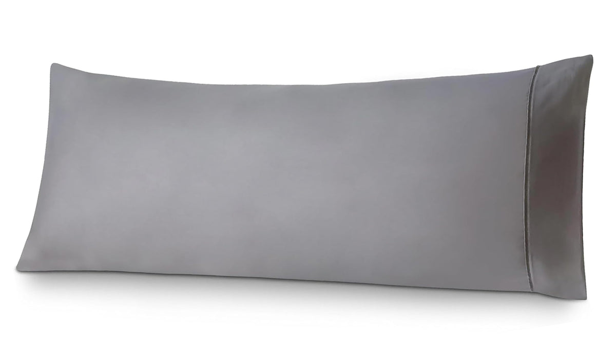 Long Body Pillow Cover, 20X54 Body Pillow Cases, Soft Brushed Microfiber Envelope Closure Design, Grey