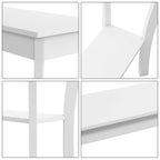 Choochoo Narrow Console Table, Chic Accent Sofa Table, Entryway Table, White