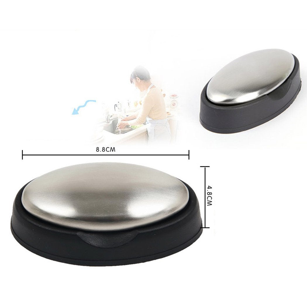Onwon Odor Remover Kitchen Bar Eliminating Odor Remover Stainless Steel Soap With Holder