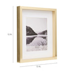 Mikasa Gold Gallery Frame - 11x14 Matted to 8x10, Elegant Gold Finish, Model 5247757