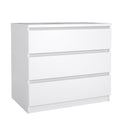 Scottsdale 3 Drawer Chest, White High Gloss