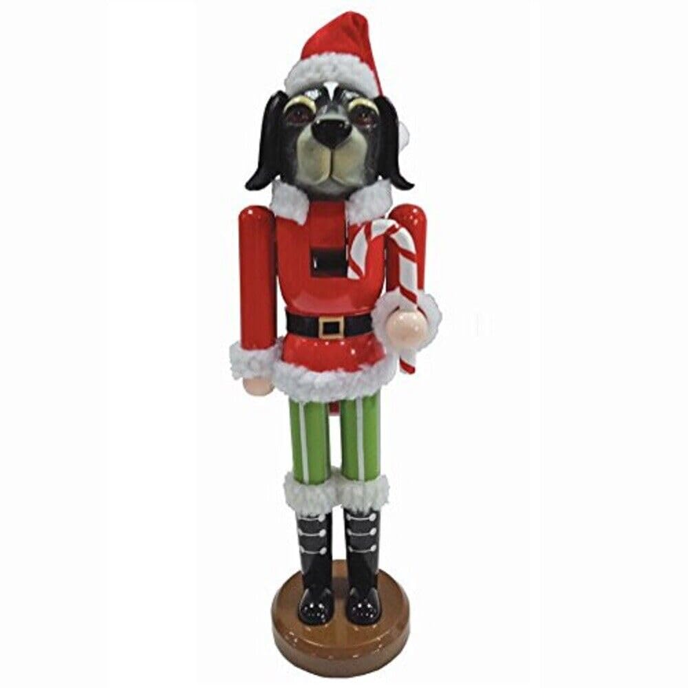 Santas Workshop Christmas Dog Nutcracker, 14 Tall, Red/Green