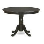 East West Furniture HLAN3-CAP-LC Boston 3-Piece Modern Set Contains a Round Table and 2 Faux Leather Kitchen Dining Chairs, 42x42 Inch, Cappuccino