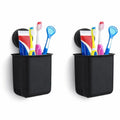 Pujara Toothbrush Case Portable Toothbrush Holder Multifunctional Travel Toothbrush Case Toothbrush (Toothpaste Storage Rack Bla