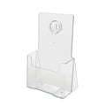 Sourceone Brochure Holder For 4    X 9    Trifold Booklets - Clear Acrylic Countertop Organizer