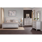 American Woodcrafters Salter Path Oyster White Wood 1-Drawer Storage Farmhouse Nightstand