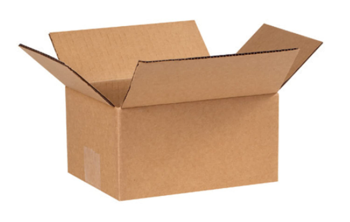 Secure Seal - 8X6X4 Pack Of 25 Corrugated Cardboard Packing Shipping Mailing Moving Carton Boxes