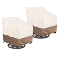 Okcool Outdoor Swivel Chair Cover 2 Pack,Outdoor Furniture Patio Chair Covers Waterproof Clearance,(35'' W X 37'' D X 38.5'' H)