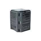 Alfresco Home Urban Compgreen Resin Outdoor Composter in Black Rust