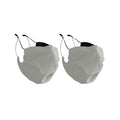 MASHELE 2 Pack Cotton Face Cover for Bearded Men XXL Black 2 Pcs with Nose Wire Adjustable Earloop Washable Reusable Holiday Gif