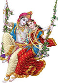 Rangoli Large Wall Sticker Multicolor Vinyl 50 or 70 CM Pack of 1