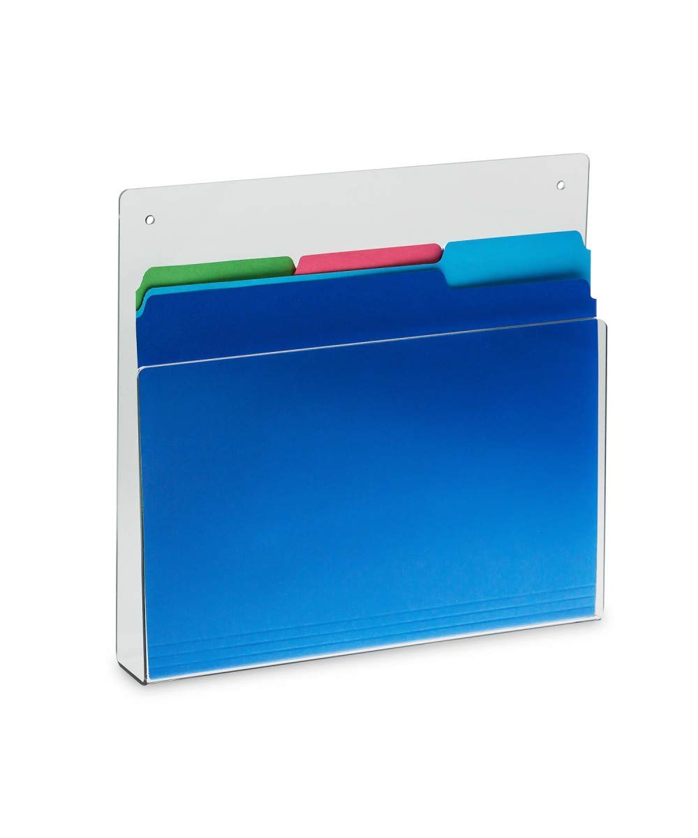 Sourceone.Org Deluxe Clear Acrylic File Chart Holder Wall Mount