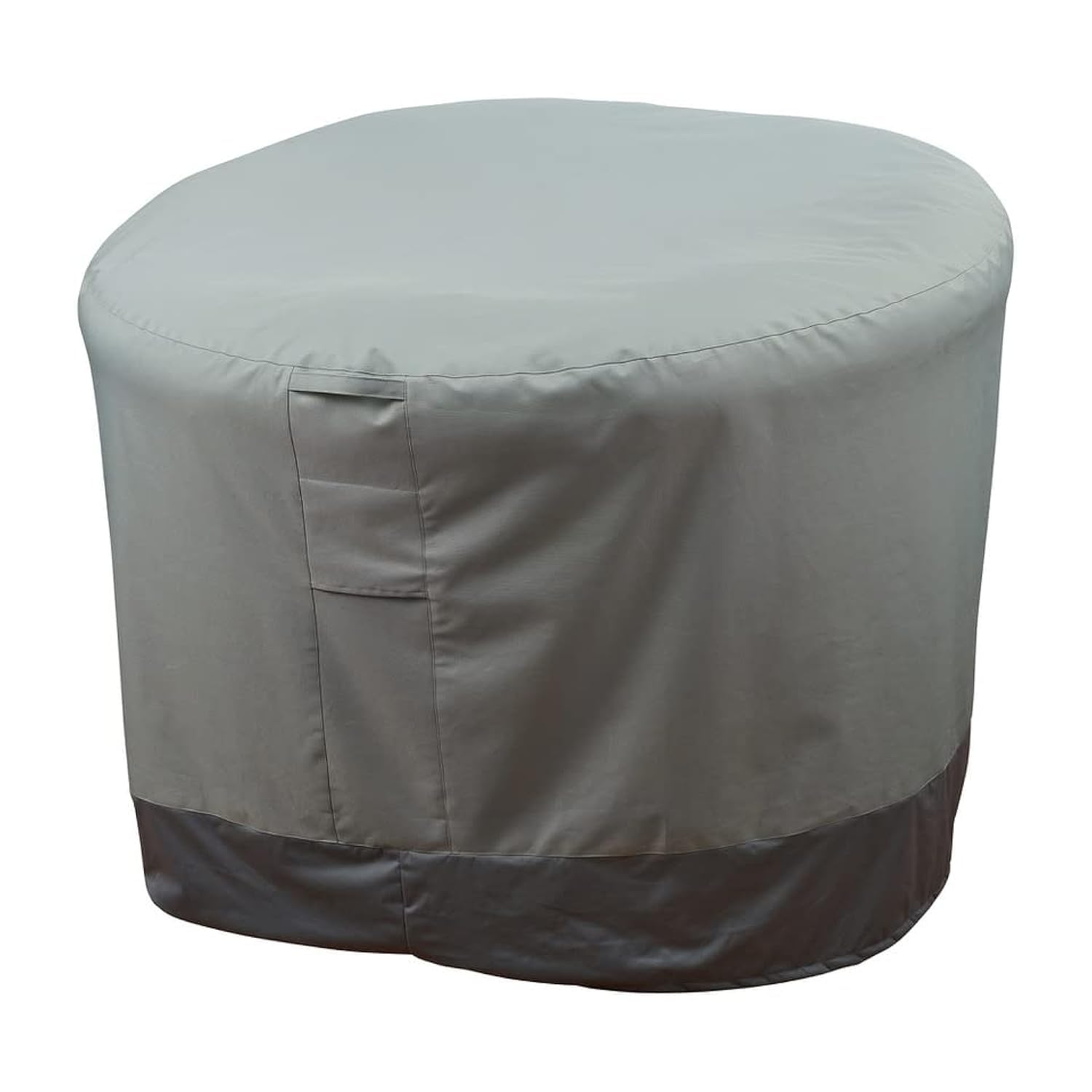 Hudson Comfort Papasan Chair Cover - Waterproof Outdoor Cover - Click-Close Straps And Elastic Hem Cord For Custom Fit - Durable Padded Handle & Air Vent For Circulation - 52' Dia X 35' Height (Gray)