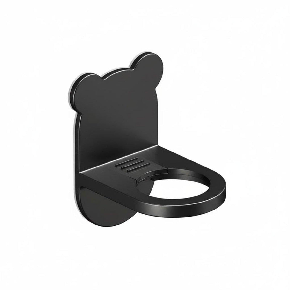 TRENDIVIBE WallAttached Dispenser Rack No Drill Pump Bottle Holder Mounting Soap Dispenser Holder Black