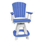 American Furniture Classics Five Piece Round Counter Height Dining Set, Blue/White