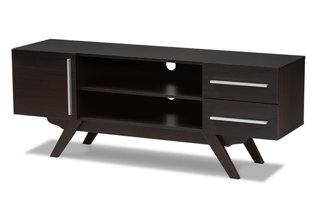 TV Stand in Dark Brown Finished