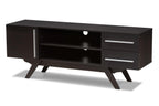 TV Stand in Dark Brown Finished