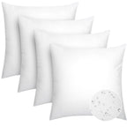 Casajoy Pack Of 4 16X16 Outdoor Pillow Inserts, Water Resistant Throw Pillow Inserts, Cushion Inner Pads For Patio, Furniture, S