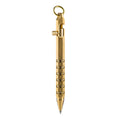 Szhoworld Creative Solid Brass Bolt Action Pen, Hexagonal Six Edge Handmade Pocket Pen Gift Pen For Edc (Brass)