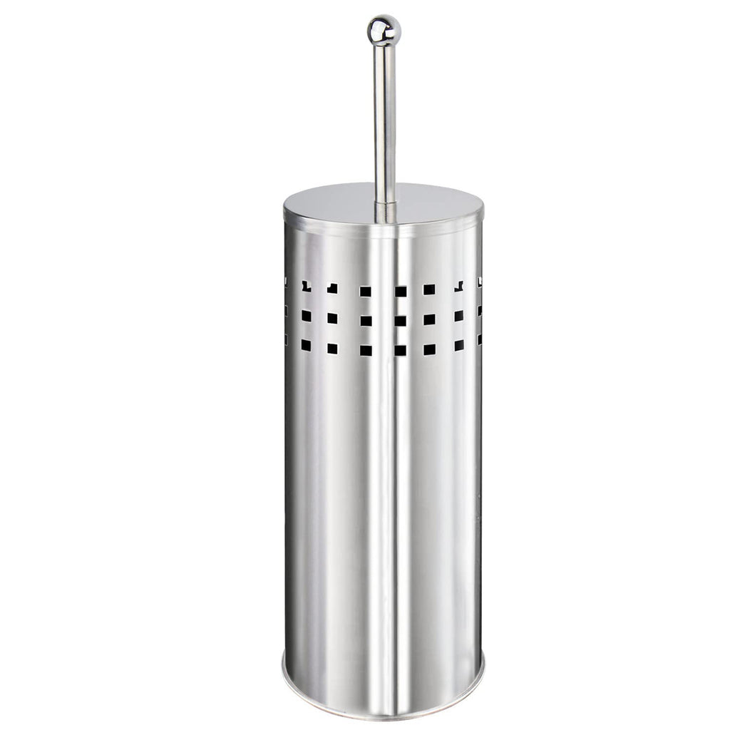 Blue Donuts Toilet Plunger With Holder For Bathroom, Multi Drain Suitable Also For Bathtubs, Quick Dry (Chrome)