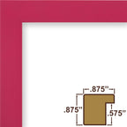 Craig Frames Confetti, Modern Pink Picture Frame, 14 X 22 Inch