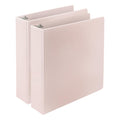 Samsill Plant-Based 2 Inch Durable D-Ring, Made In Usa, View Binder, Eco-Friendly, Usda Certified Biobased, 2 Pack, Rose
